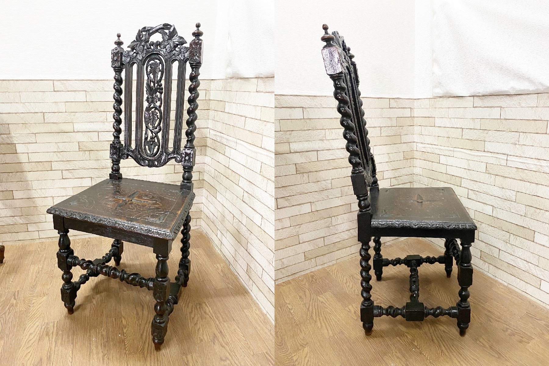 ルイ13世様式 アンティークチェア – ブランド家具 グリーンピース 